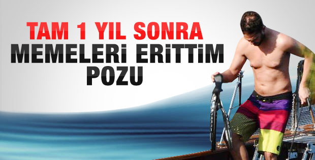 Murat Boz fit vücuduyla denize girdi - izle