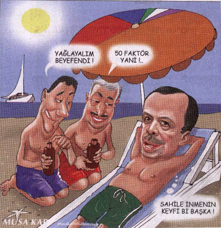 Erdoğan sahile inmenin keyfini tadıyor - Resim: 0