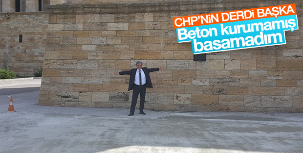 CHP'li Mustafa Balbay Anıtkabir'in betonunu inceledi
