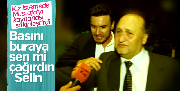 Muhabirleri gören Mustafa Ceceli sinirlendi