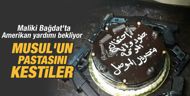 IŞİD Musul'un işgalini pastayla kutladı