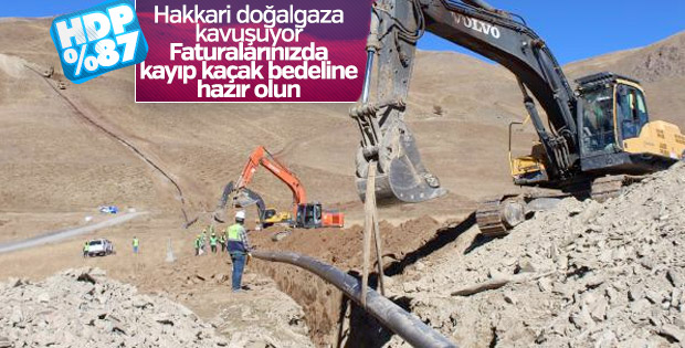 Doğalgaz boru hattı Hakkari'ye ulaştı