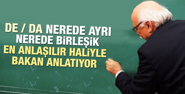 Nabi Avcı de/da bağlacının nasıl yazıldığını anlattı