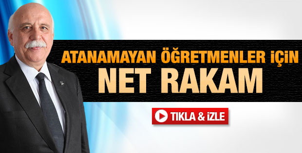Nabi Avcı'dan atanamayan öğretmen açıklaması