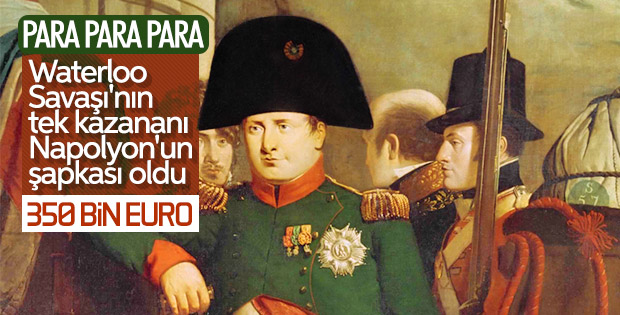 Napolyon'un Waterloo Savaşı'dan geriye kalan şapkası