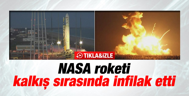 NASA roketi Antares kalkış sırasında infilak etti - İzle