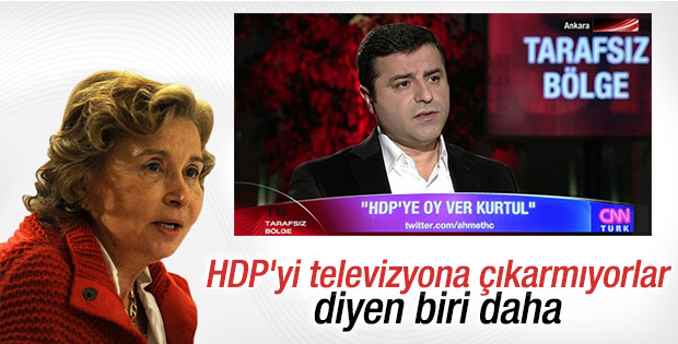 Nazlı Ilıcak: HDP'liler ekrana çıkamıyor