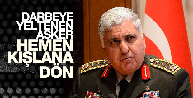 Necdet Özel'den askeri kalkışmaya tepki