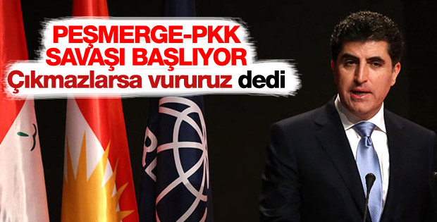 Barzani'den PKK'ya: Ya çıkın ya da vururuz