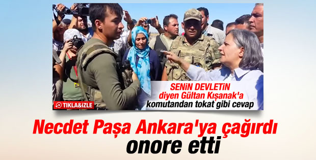 Kışanak'la tartışan komutana Necdet Özel'den ödül