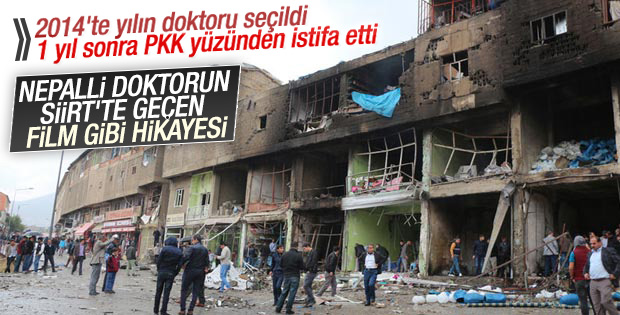 Yılın doktoru seçilen Nepalli terör nedeniyle istifa etti