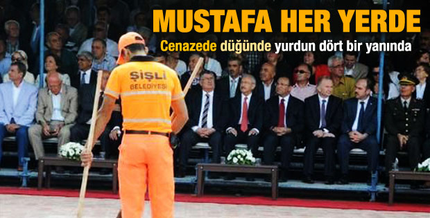 Nevşehir'de anma töreninde temizlik işçi krizi