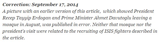 New York Times Erdoğan'ı çileden çıkartan fotoyu kaldırdı! - Resim: 0