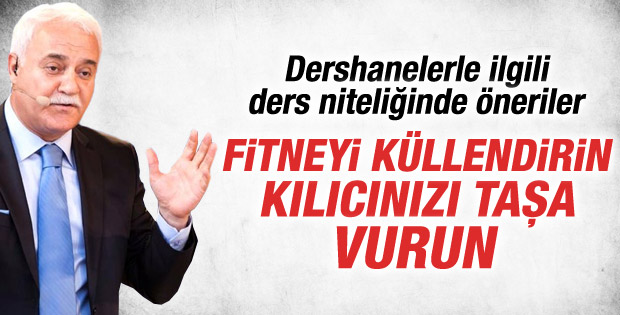 Nihat Hatipoğlu da dershaneler tartışmasına katıldı
