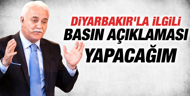 Nihat Hatipoğlu Diyarbakır adaylığıyla ilgili konuştu
