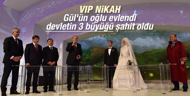 Abdullah Gül'ün oğlu Ahmet Münir Gül evlendi