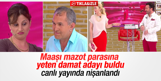 O para mazotuma yetmez diyen gelin adayı nişanlandı