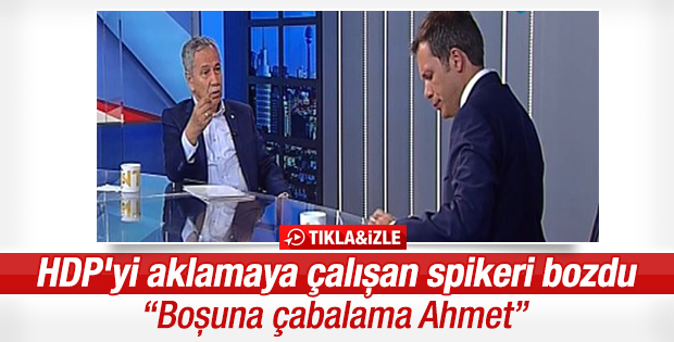 Bülent Arınç NTV sunucusunu bozdu