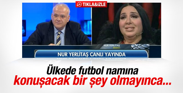 Nur Yerlitaş Beyaz Futbol'a telefonla bağlandı