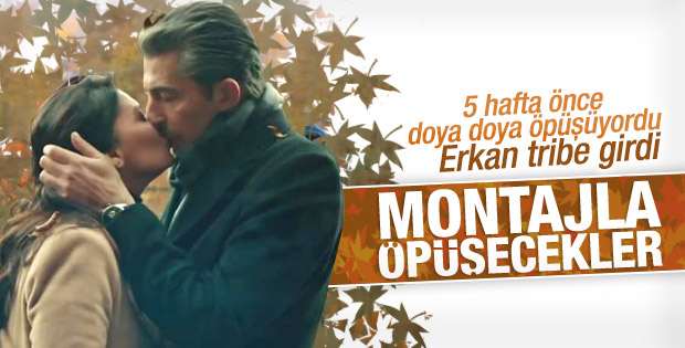 Nurgül Yeşilçay montajla öpüşecek