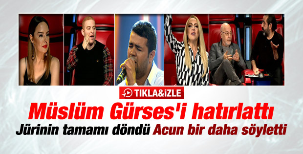 O Ses Türkiye'de Müslüm Gürses şarkısı mest etti - İzle