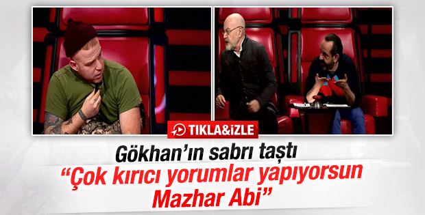 O Ses Türkiye'de Gökhan Özoğuz'la Mazhar Alanson arasında gerginlik