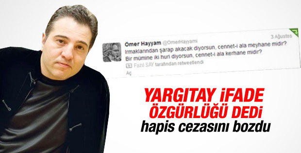 Yargıtay Fazıl Say’a verilen cezayı bozdu