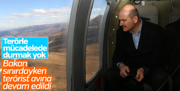 Bakan Soylu'dan Suriye sınırında inceleme