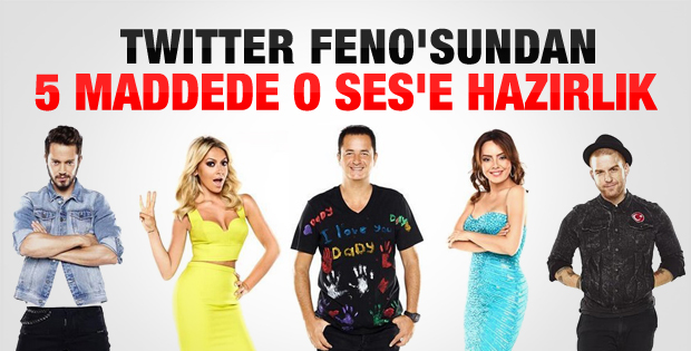 5 maddede O Ses Türkiye'ye hazırlık