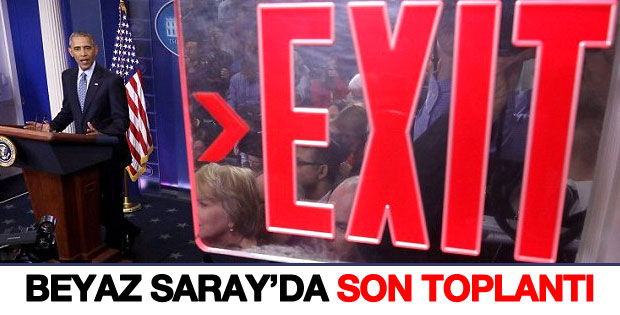 Obama Beyaz Saray'da son kez konuştu