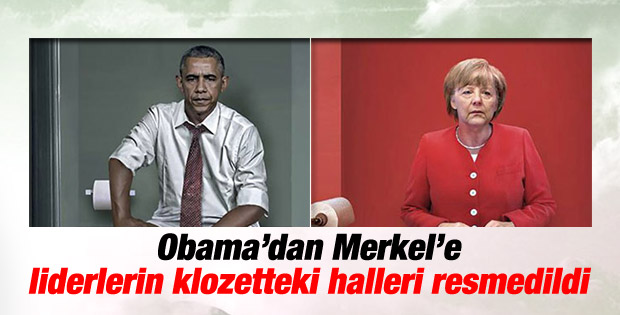 Dünya liderleri klozette otururken resmedildi
