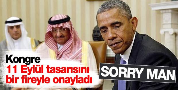 Obama'nın veto ettiği 11 Eylül tasarısı Senatodan geçti