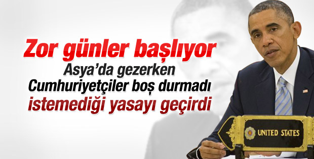Obama Cumhuriyetçilere karşı bir yenilgi daha aldı