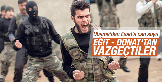 Obama eğit-donat'tan vazgeçti