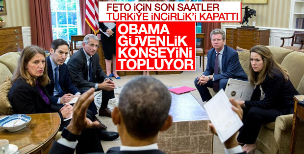 Obama ulusal güvenlik konseyini topluyor