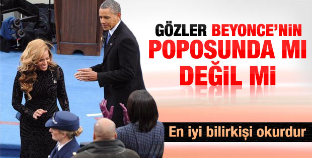 Barack Obama'nın gözleri Beyonce'nin poposunda