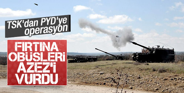 TSK, PYD mevzilerini vuruyor