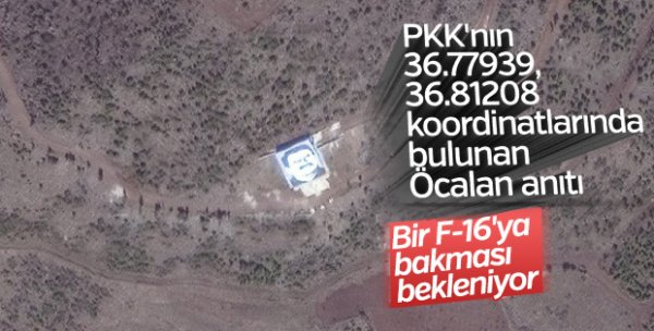 F-16'lar YPG'nin Öcalan anıtını bombaladı