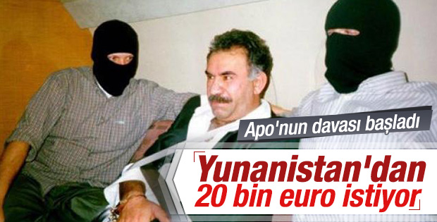 Öcalan Atina'dan 20 bin 100 euro istiyor