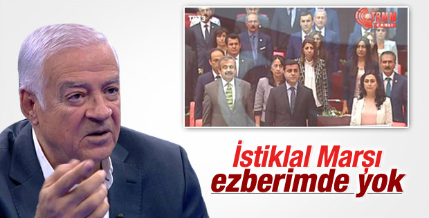 İstiklal Marşı'nı okumayan HDP'li: Ezberimde yok