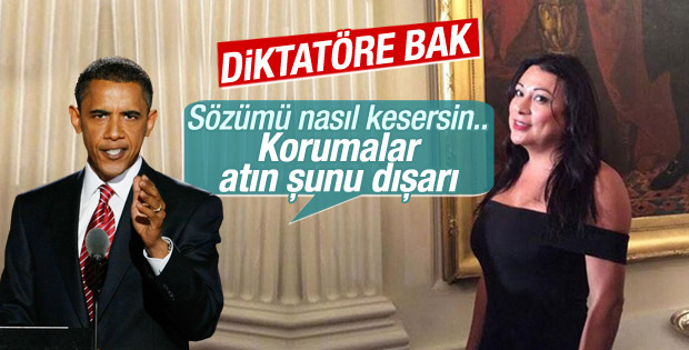 Beyaz Saray'da sözü kesilen Obama'dan sert tepki