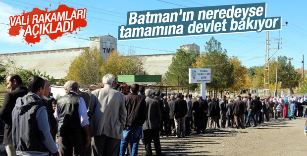 Batman nüfusunun yüzde 75'i sosyal yardım alıyor