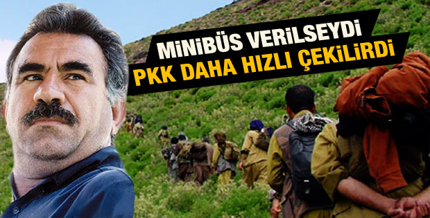 Öcalan PKK'lıların hızlı çekilmesi için minibüs istedi