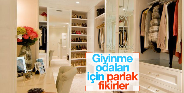 Giyinme odaları için öneriler
