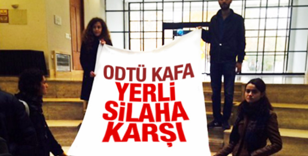 ODTÜ öğrencileri yerli üretimi protesto etti