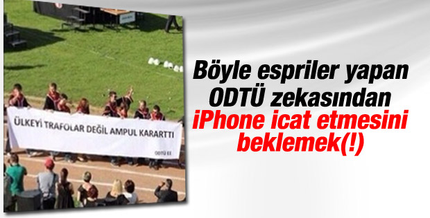 ODTÜ'de olaylı mezuniyet töreni
