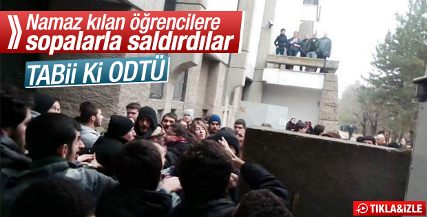 ODTÜ'de mescide giden öğrencilere saldırı