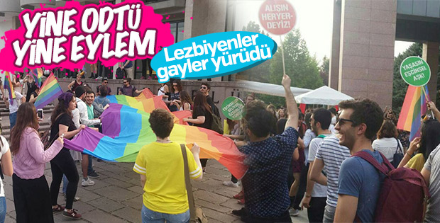 ODTÜ'de LGBT yürüyüşü
