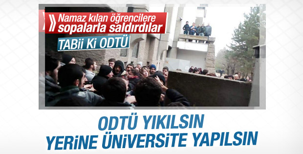 Namaz kılan öğrencilere saldırı YÖK gündeminde