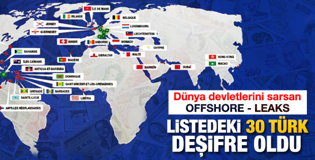 Offshore Leaks'teki 30 Türk